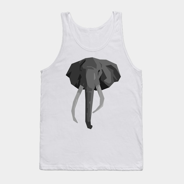 Elephant Head Tank Top by Irkhamsterstock